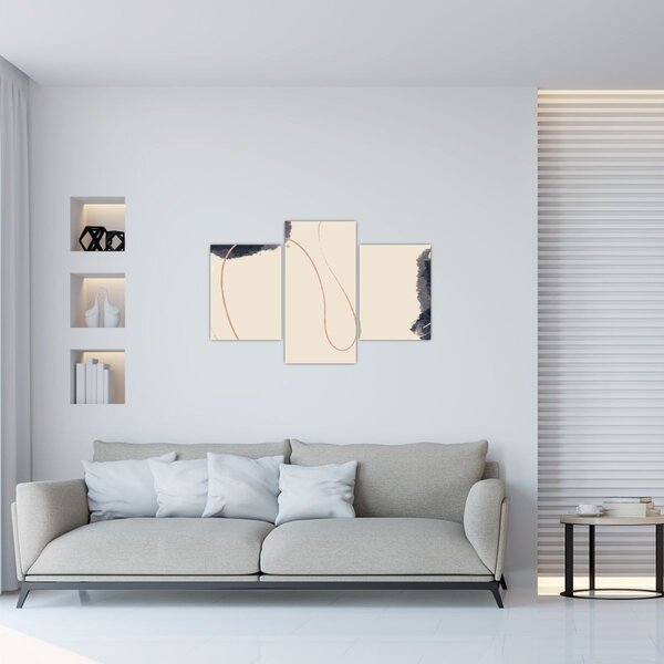 Kép - Bézs absztrakció (90x60 cm)