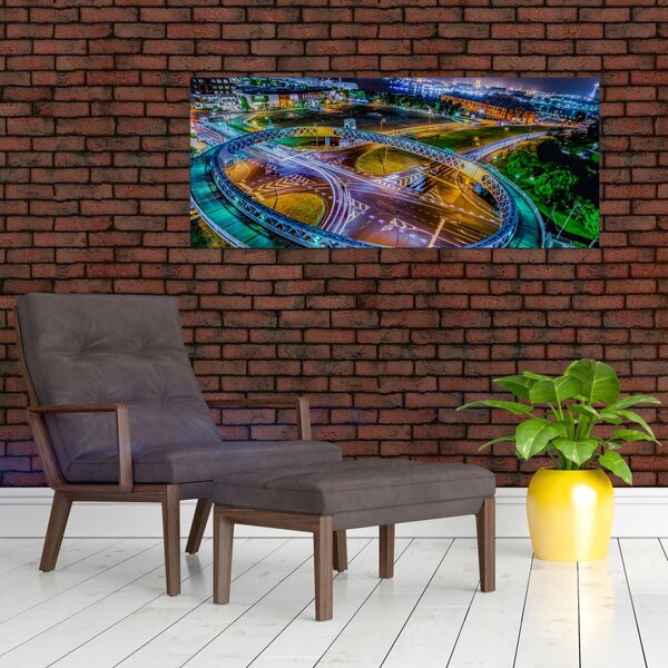 Kép - éjszakai panoráma (120x50 cm)