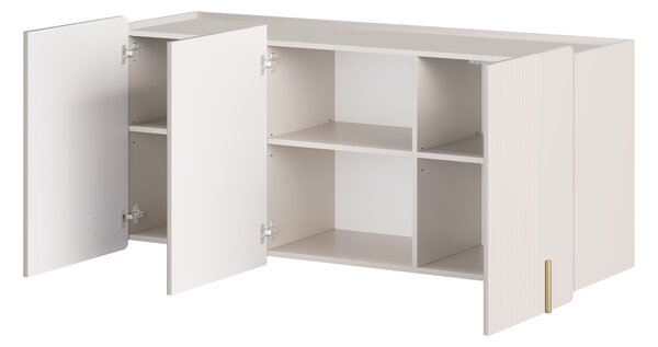 Malmi fali komód 150 cm háromajtós - kasmír / arany