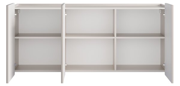 Malmi fali komód 150 cm háromajtós - kasmír / arany