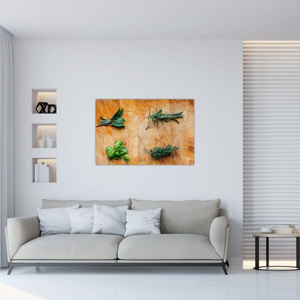 Kép - Gyógynövények (90x60 cm)