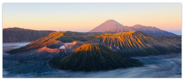 Kép a Bromo-hegyről Indonéziában (120x50 cm)