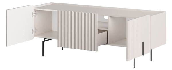 Malmi TV szekrény 150 cm - kasmír / fekete lábak