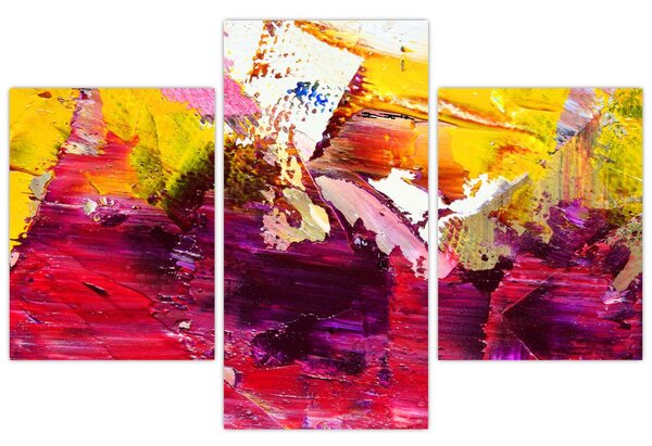 Absztrakció kép - festmény (90x60 cm)