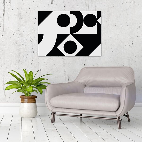 Kép - Geometriai absztrakció N⁰1 (70x50 cm)