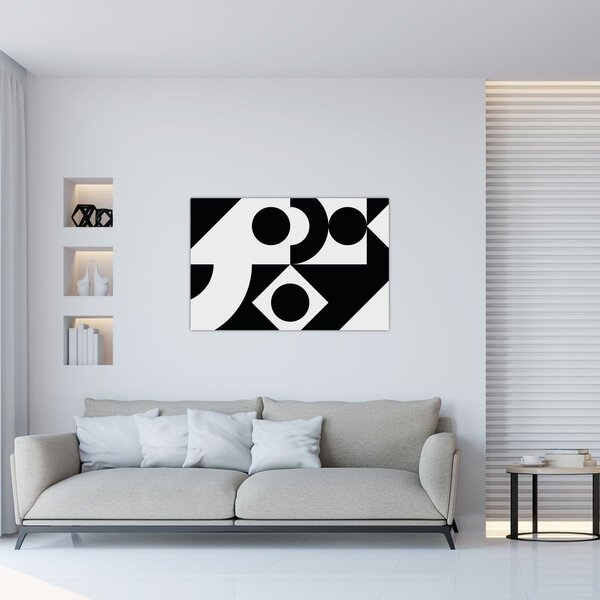 Kép - Geometriai absztrakció N⁰1 (90x60 cm)