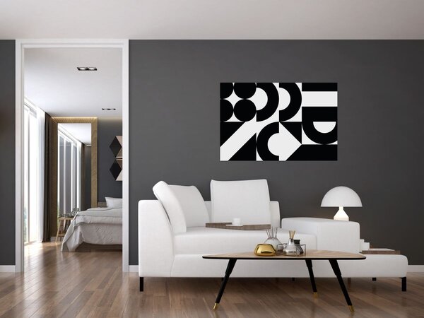 Kép - Geometriai absztrakció N⁰2 (90x60 cm)