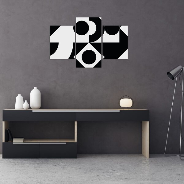 Kép - Geometriai absztrakció N⁰1 (90x60 cm)