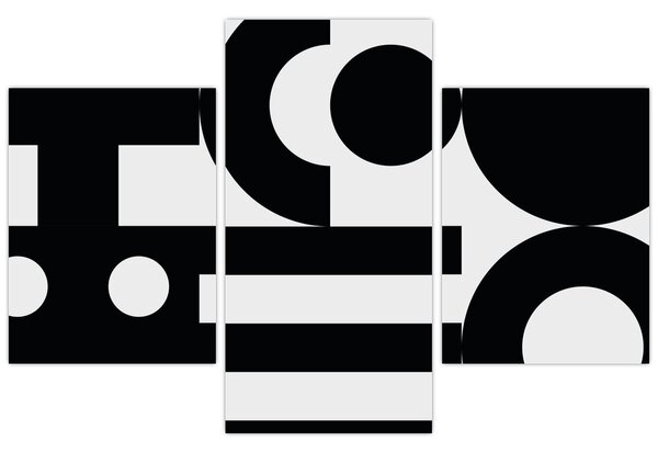 Kép - Geometriai absztrakció N⁰3 (90x60 cm)