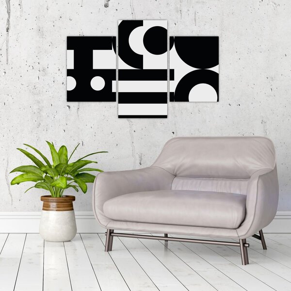 Kép - Geometriai absztrakció N⁰3 (90x60 cm)