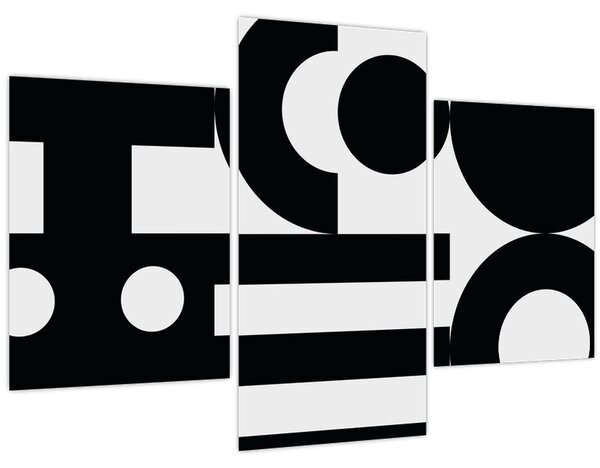 Kép - Geometriai absztrakció N⁰3 (90x60 cm)