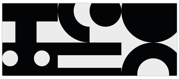 Kép - Geometriai absztrakció N⁰3 (120x50 cm)