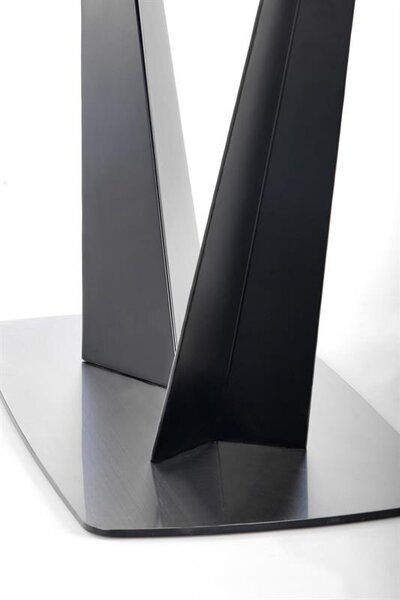 Széthúzható étkezőasztal 160-220 cm Fredda (fekete + szürke) (6 8 fő részére)