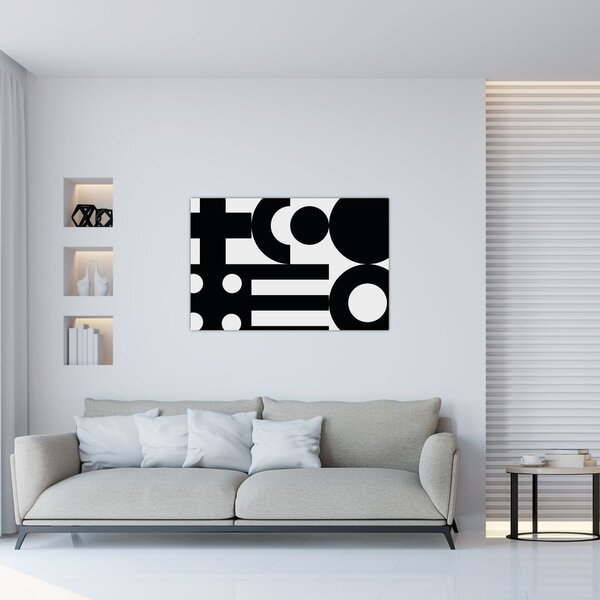 Kép - Geometriai absztrakció N⁰3 (90x60 cm)