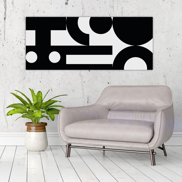 Kép - Geometriai absztrakció N⁰3 (120x50 cm)
