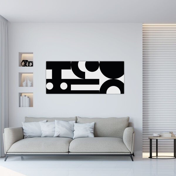 Kép - Geometriai absztrakció N⁰3 (120x50 cm)