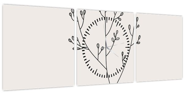 Kép - N⁰3 rét virága (órával) (90x30 cm)