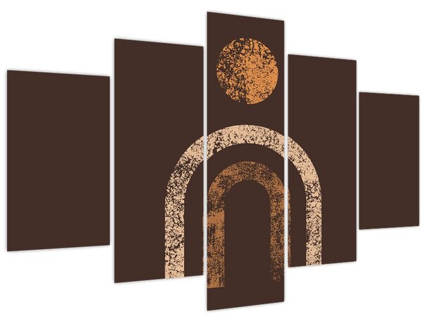Kép - Narancssárga ívek N⁰1 (150x105 cm)