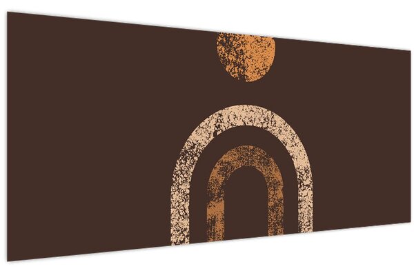 Kép - Narancssárga ívek N⁰1 (120x50 cm)
