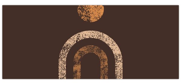 Kép - Narancssárga ívek N⁰1 (120x50 cm)