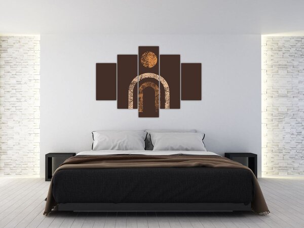 Kép - Narancssárga ívek N⁰1 (150x105 cm)