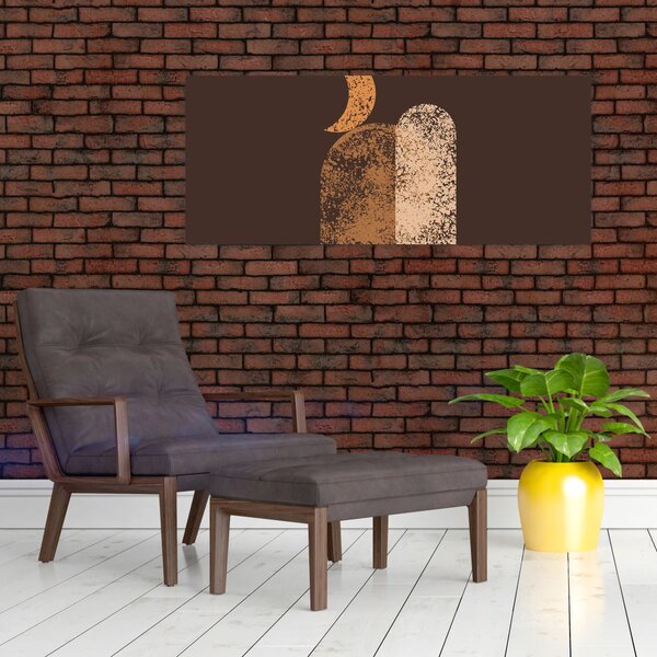 Kép - Narancssárga ívek N⁰2 (120x50 cm)