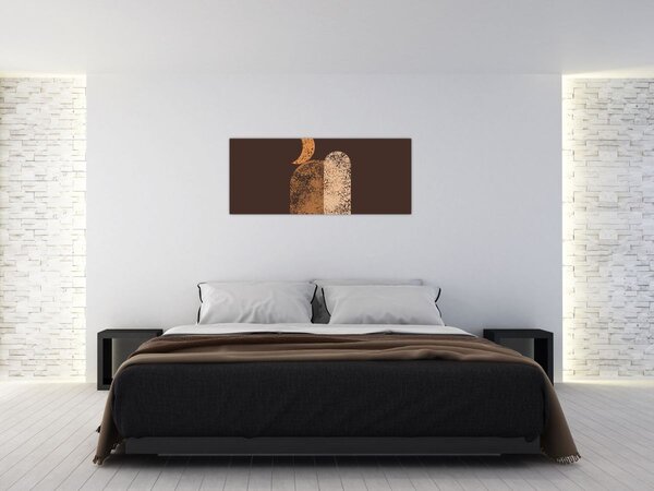 Kép - Narancssárga ívek N⁰2 (120x50 cm)