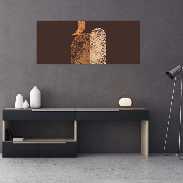 Kép - Narancssárga ívek N⁰2 (120x50 cm)