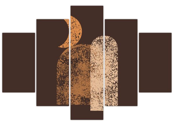 Kép - Narancssárga ívek N⁰2 (150x105 cm)