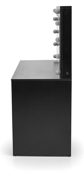 Fésülkődőasztal Hektor XL (fekete) (tükörrel)