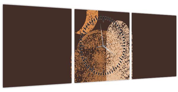 Kép - Narancssárga ívek N⁰2 (órával) (90x30 cm)
