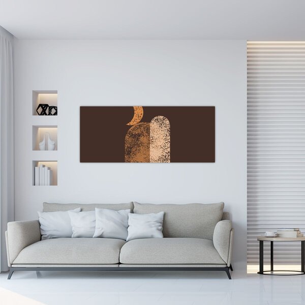 Kép - Narancssárga ívek N⁰2 (120x50 cm)