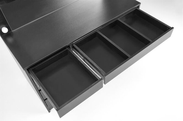 Fésülkődőasztal Hektor XL (fekete) (tükörrel)