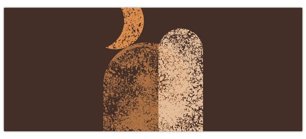 Kép - Narancssárga ívek N⁰2 (120x50 cm)