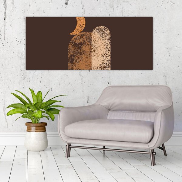 Kép - Narancssárga ívek N⁰2 (120x50 cm)