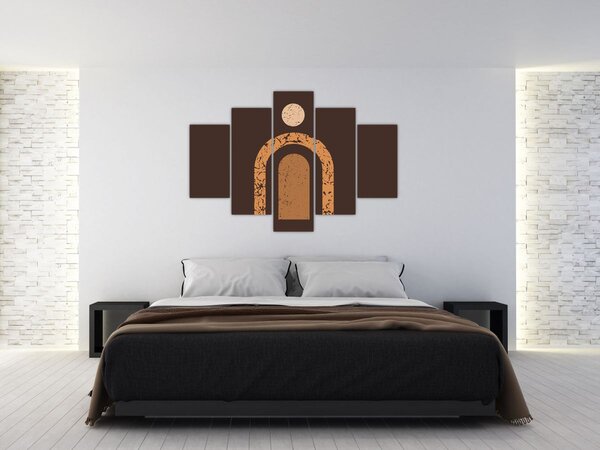 Kép - Narancssárga ívek N⁰3 (150x105 cm)