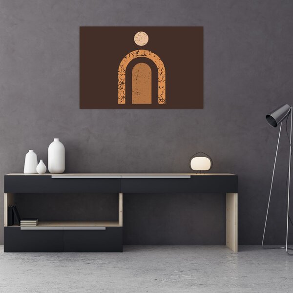 Kép - Narancssárga ívek N⁰3 (90x60 cm)