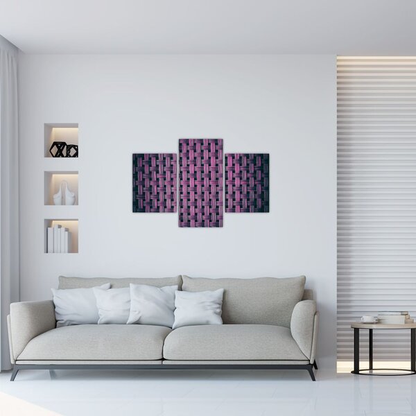 Lila textúrás kép (90x60 cm)