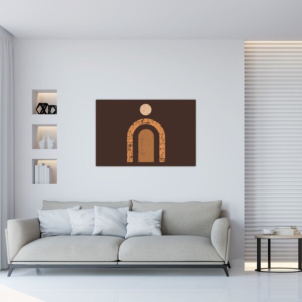 Kép - Narancssárga ívek N⁰3 (90x60 cm)