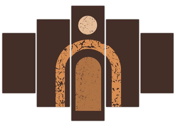 Kép - Narancssárga ívek N⁰3 (150x105 cm)