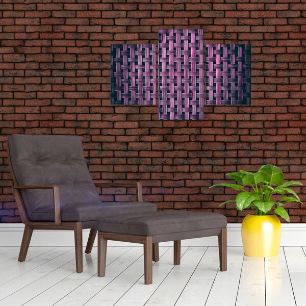 Lila textúrás kép (90x60 cm)