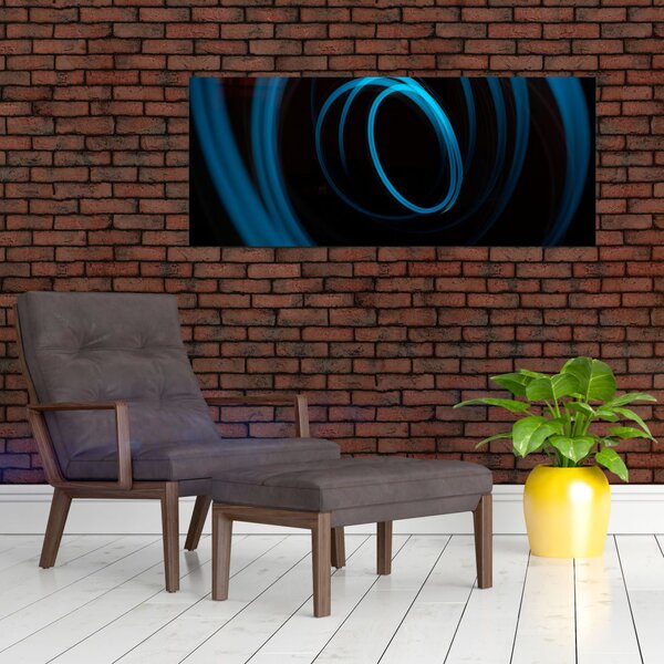 Kék vonal képe (120x50 cm)