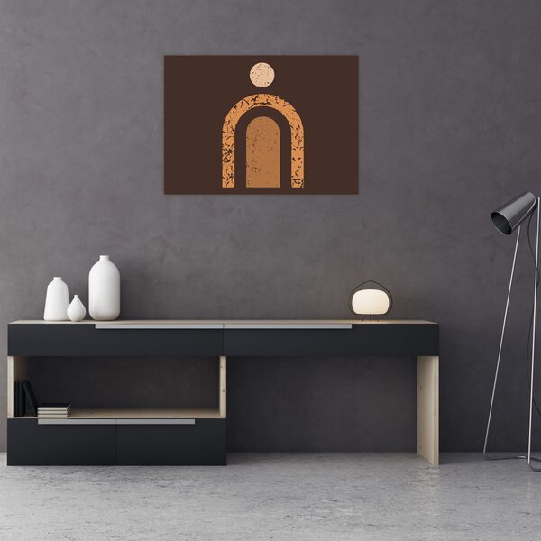 Kép - Narancssárga ívek N⁰3 (70x50 cm)