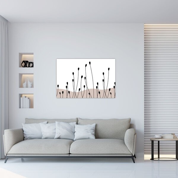 Kép - Grafikus rét N⁰1 (90x60 cm)