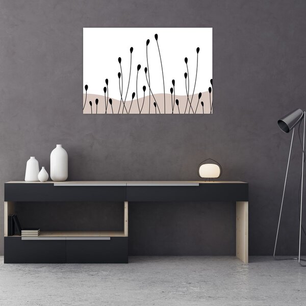 Kép - Grafikus rét N⁰1 (90x60 cm)