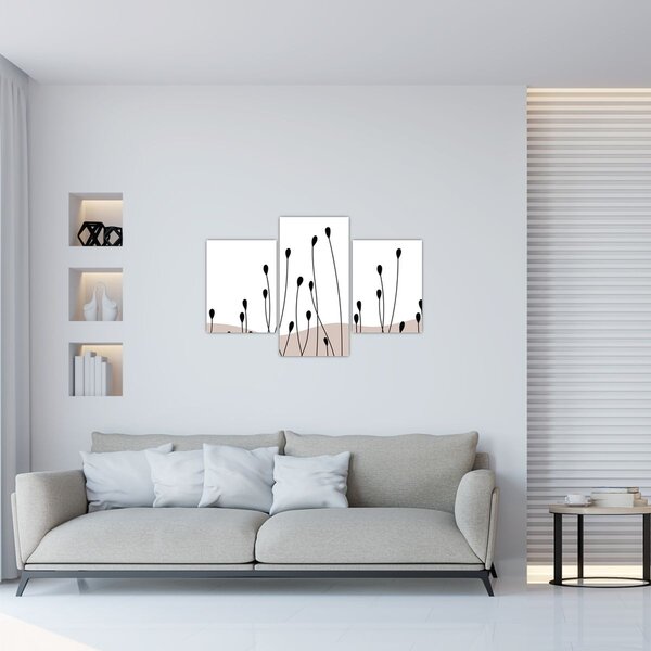 Kép - Grafikus rét N⁰1 (90x60 cm)