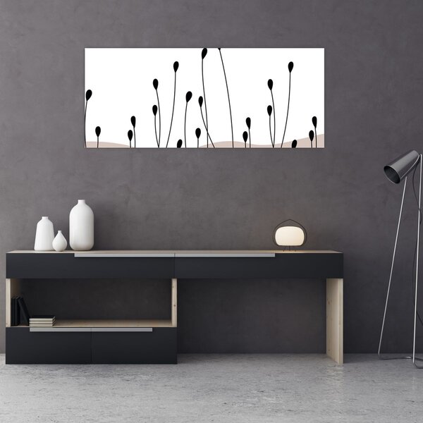 Kép - Grafikus rét N⁰1 (120x50 cm)