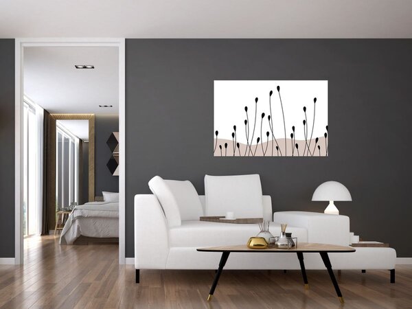 Kép - Grafikus rét N⁰1 (90x60 cm)