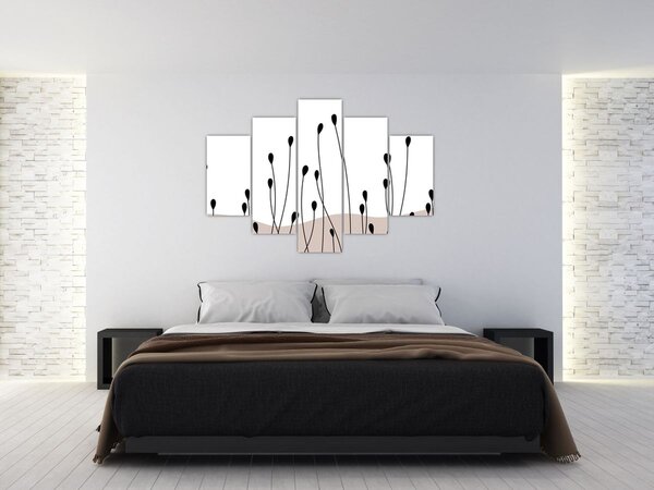 Kép - Grafikus rét N⁰1 (150x105 cm)