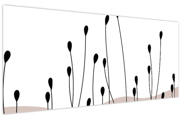 Kép - Grafikus rét N⁰1 (120x50 cm)